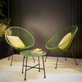 Argos Home Serenity 2 Seater Metal Garden Bistro Set - Green