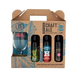 Blue Tree Brewhouse Craft Ale Selection With Chalice Glass