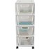 Argos Home 4 Drawer Plastic Tower Storage Unit - White