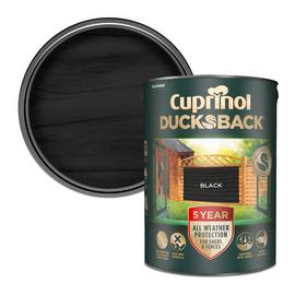 Cuprinol Ducksback Wood Paint-Black-5L