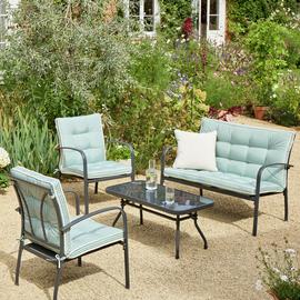 Argos Home Classic 4 Seater Garden Sofa Set - Metal