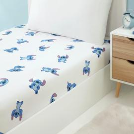 Disney Stitch Kids White Fitted Sheet