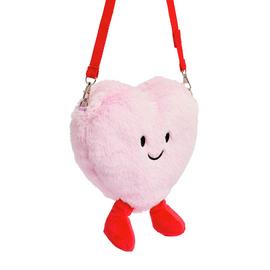 Argos Home Pink Heart Plush Bag