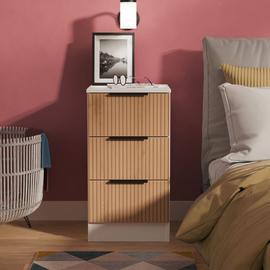 Welcome Tofino 3 Drawer Bedside Table