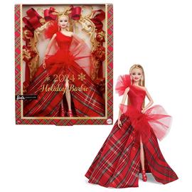 2024 Signature Barbie Doll with Seasonal Plaid Gown - 33cm