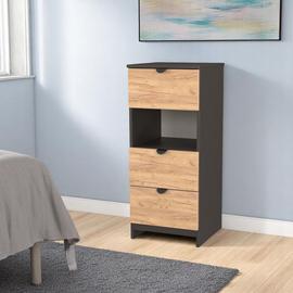 Welcome Canmore 3 Drawer Bedside Table