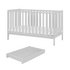 Malmo Baby Cot Bed, Cot Top Changer with MattressGrey