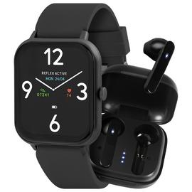 Reflex Active Black Calling Smart Watch and Earbud Set
