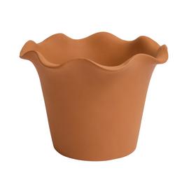 Habitat Scalloped 28.5cm Clay Planter – Large