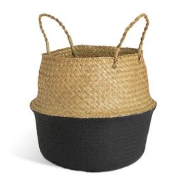 Habitat Seagrass Belly Storage Basket - Two Tone Black