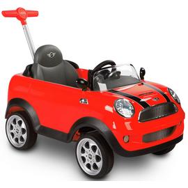 Rollplay Mini Cooper Push Car with Parental Handle - Red
