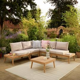 Habitat Wooden Garden Sofa Set