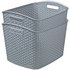 Curver My Style Set of 2 28 Litre Storage BoxesGrey