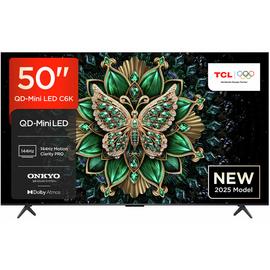 TCL 50 Inch 50C6K-UK Smart 4K UHD HDR Mini LED TV