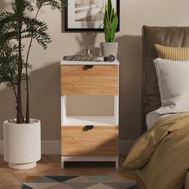Welcome Canmore 2 Drawer Bedside Table