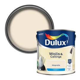 Dulux Walls & Ceilings Matt Paint - Magnolia - 2.5L