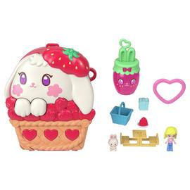 Polly Pocket Picnic Bunny Compact Doll Playset & Accessories