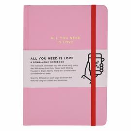 Say It With Songs All You Need is Love A5 Hardback Notebook