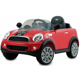 Rollplay Mini Cooper 6V Roadster Electric Ride On Car - Red