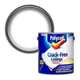 Polycell Crack Free Ceilings Smooth Matt Flexible Paint-2.5L