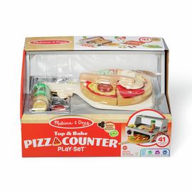 Melissa & Doug Wooden Pizza Counter Play Set