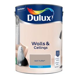 Dulux Walls & Ceilings Matt Paint Soft Truffle - 5L