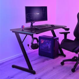 Trust Luminus Pro RGB Gaming Desk - Black