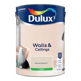 Dulux Walls & Ceilings Silk Paint Natural Hessian - 5L