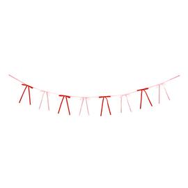 Argos Home Pink and Red Ribbon Bow Garland