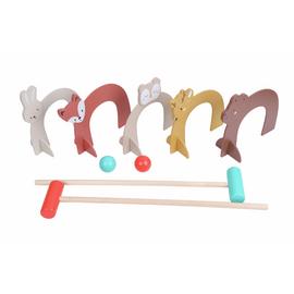 Chad Valley Wooden Kids Croquet Set