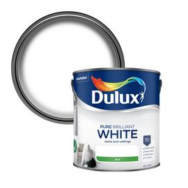 Dulux Walls & Ceilings Pure Brilliant White Silk Paint -2.5L