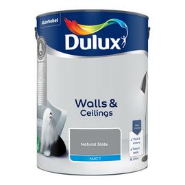 Dulux Walls and Ceilings Matt Paint Natural Slate - 2.5L