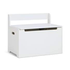 Habitat Joni Toy Box with Back Rest - White
