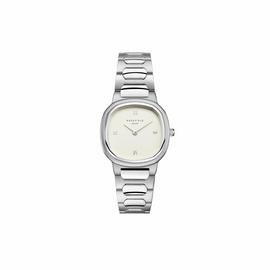 Rosefield Gaia Ladies Silver Dial Steel Bracelet Watch