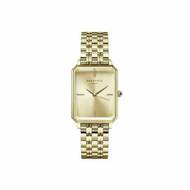 Rosefield Octagon Ladies Gold Steel Bracelet Watch