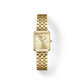 Rosefield Octagon XS Ladies Gold Colour Steel Bracelet Watch