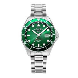 Roamer Pro Diver Green Dial Steel Bracelet Mens Watch
