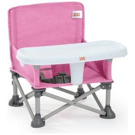 Bright Starts Pop N Sit Portable Feeding Booster Seat - Pink