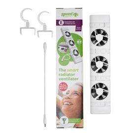 SpeedComfort Cast Iron Radiator Fan Extension Set - White