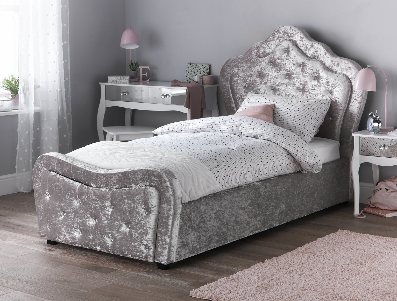 kids velvet bed