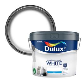 Dulux Walls & Ceilings Matt Paint Pure Brilliant White - 10L