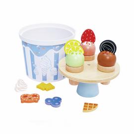 Chad Valley Wooden Ice Cream Bucket Set