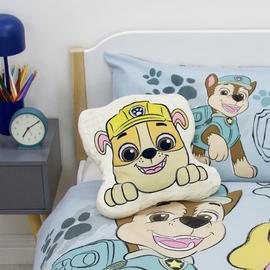 Paw Patrol Sketchy Shaped Kids Cushion - White - 35x35cm