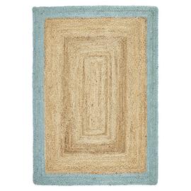 Origins Jute Border Woven Cut Pile Rug