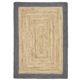 Origins Jute Border Woven Cut Pile Rug