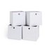 Argos Home Set of 4 Non Woven Boxes - White