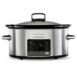 Crockpot 5.6L Time Select Slow Cooker - Stainless Steel