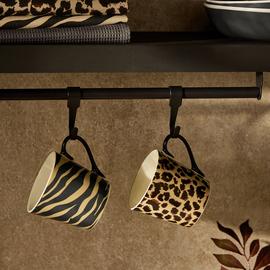 Argos Home Animal Printed Set of 2 Mugs - Brown