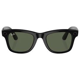 Ray-Ban Meta Wayfarer L - Shiny Black, G15 Green