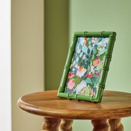 Habitat Bamboo Effect Green Picture Frame - 4x6"